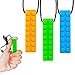 Sensory Chew Necklace Chewing Tool–(3 Pack with Extra Cord & Clasp)