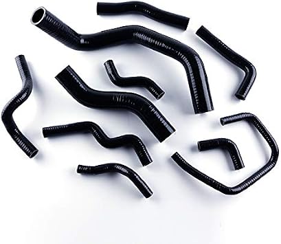 Nissan Sylvia 200SX 240SX S13 S14 S15 SR20DET Silicone Radiator Hose 10pcs Black