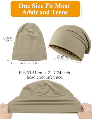 Bobury Oversized Mannen Gebreide Beanie Hoed Baggy Lange