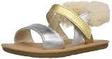 UGG Girls I Dorien Sandal, Metallic, 2/3 M US Infant