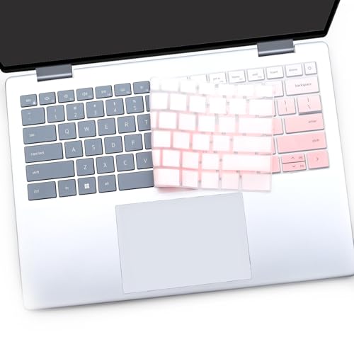 Protector de teclado para Dell Inspiron 14 y 16 OPink+Clear miniatura 5