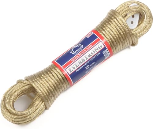 Everlasto 'Everstrong' Premium Quality Steel Core PVC Clothesline Washing Line 4.7mm x 20M