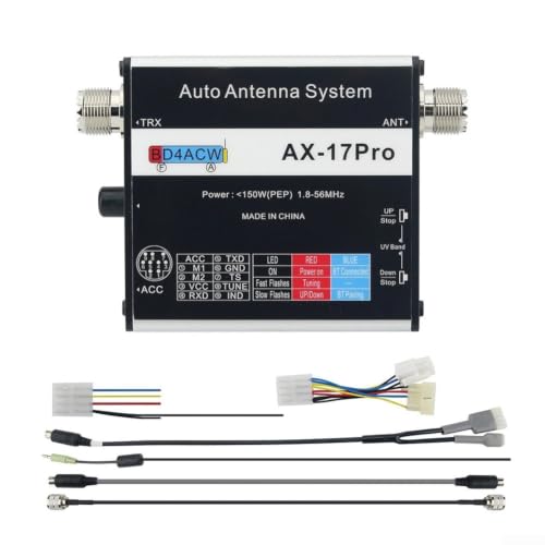 Kit completo pronto all'uso: include unità controller principale più cavi dati per icom, yaesu e adattatori Kenwood/Alinco; ideale per gli appassionati di radioamatori che cercano soluzioni affidabili di sintonizzazione automatica.