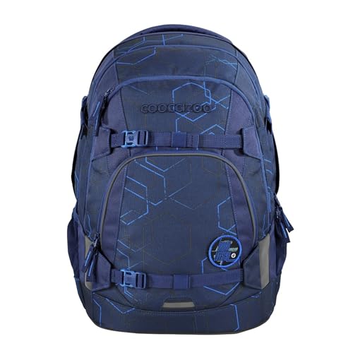 coocazoo Schulrucksack Mate „Blue Motion”, blau, ergonomischer &...