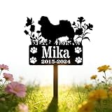 IFHUH Custom dog breeds Stake Custom Pet Metal Memorial Garden Stake Personalized Pet Name Stake Dog Loss Sign Dog Garden Memorial Sign Pet Grave Markers