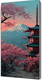 Monte Fuji Diamond Painting Adultos, Japón Cuadros de Diamantes, 5D Puzzle Diamantes Cuadros en Punto de Cruz Diamond Art Painting Kit, Hobby Ccreativi Adulti, Decoración Pared Hogar 30x60cm pz8-21h