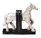  Serre Livre Cale Livre Serre-Livres De Cheval en Résine Vintage Bouchons De Livre De Décoration De Fin De Livre Moderne pour La Maison Serre-Livres Presse-Livres