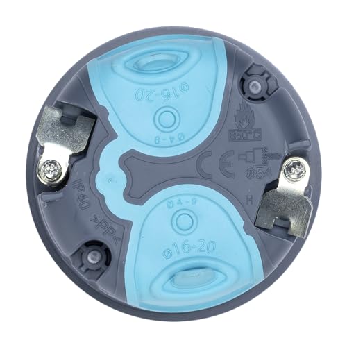 DEBFLEX - DCL Stop Air Multimat Wandleuchte, D54 mm, P40, Grau, 6 x 6 x 4,30 cm