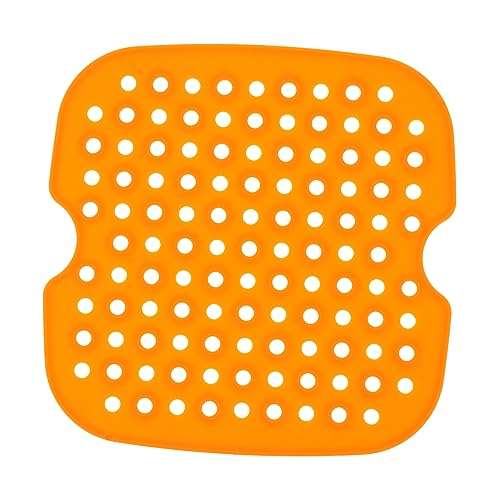 TOPBATHY 1 Pc Pad Gadget Tappetino Da Forno Arrotolabile Stufa Friggitrice Cucina Macaron Kit Fodere Per Friggitrici Microonde Roti Vassoio Di Alluminio Con Coperchio Orange Gel Di Silice