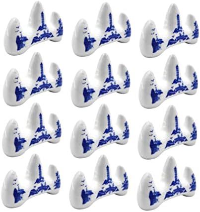 CORHAD 12pcs Penholder Pen Holders para Cuartos Calligraphy Brush Decorative Paper Weight Calligraphy Writing Brush Rack Porcelain Chopsticks Rest Sumi Pen Holder Sumi Pen Rack