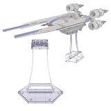 Soporte de exhibición para Lego 75399 Rebel U-Wing Starfighter, 75393 9493 75273 75301 75102 75218 X-Wing, 75347 TIE Bomber Kit, pantalla plana sin ángulo, solo soporte de exhibición de plástico