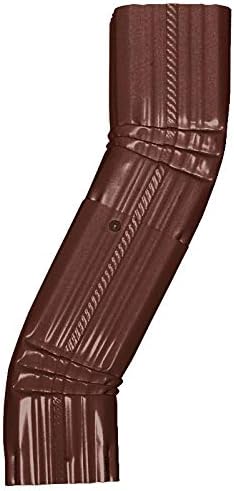 Aquabarrel Gutter Downspout Ledge Jumper Style B Elbow (3 in x 4 in, Brown)
