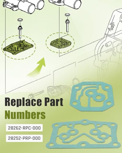 Image of Automatic Transmission Linear Solenoid Gasket and O-Rings Seal Kit Fit for Honda Civic 2006-2013 Fit 2007-2013, Replacement 28262-RPC-000 28252-PRP-000