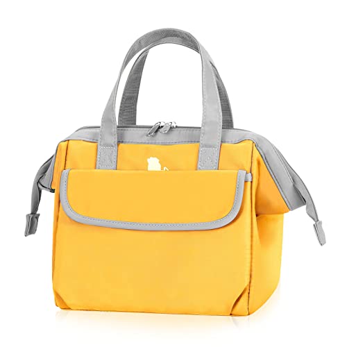 Hua Angel Insulated Cooler Lunch Bag - Large Waterproof Adult Lunch Tote Bag Soft Cooling Lunch Box Organizer For Office Work Picnic Beach #TOP16