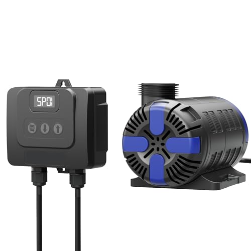 SunSun CET-8000 SuperECO Teichpumpe 8000 l/h / 80 W, energiesparende Filterpumpe, Bachlaufpumpe für Koiteiche, Umwälzpumpe, Gartenteichpumpe
