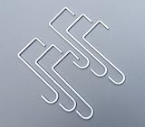 Alumahangers Made in USA. powder coated steel hangers - 3"x 8" Lattice Hanger (6 pack)"White" for Al