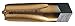 Pipe Tap, Taper, 1/2-14, Bright, 4 Flt