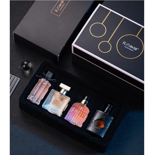 مجموعة هدايا عطور للنساء، 4 قطع، هدية عيد الحب لها، عطر زهري منعش يدوم طويلا، مجموعة عطور للسيدات للمواعدة واعياد الميلاد وهدية لصديقة، او دي بارفان للنساء