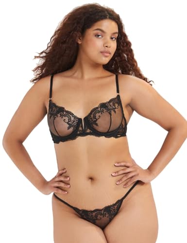 Bluebella Marseille 40992 Soutien-Gorge Emboîtant à Armatures Non Rembourré Noir 85E – vue 6