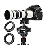 JINTU 420-800mm F8.3 Telephoto Zoom Lens Manual for Canon NIKON SLR Cameras T8i T7i T7 T6 T6s T6i T3i T2i SL3 4000D 2000D 5D Mark IV/6D II/7D 90D 80D D90 60D D5600 D3100 D5200