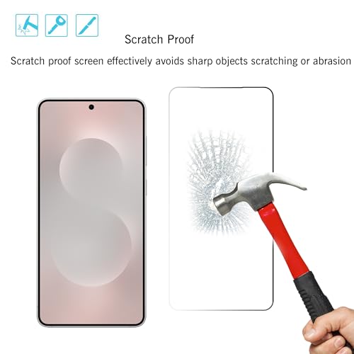 Image of Ailun Glass Screen Protector for Galaxy S25 Edge [6.7 Inch] 3 Pack + 3 Pack Camera Lens Tempered Glass Fingerprint Unlock Compatible 0.25mm Anti-Scratch Case Friendly Clear - HD
