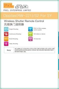 Amazon.com : Pixel 2.4GHz Digital Wireless Remote Control S2