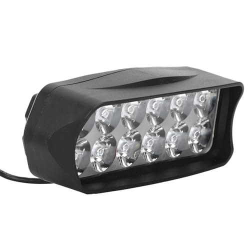 GBSCLOVER 1200lm Ebike Headlight, Universal 12V-100V ABS Mini Bike Headlight,