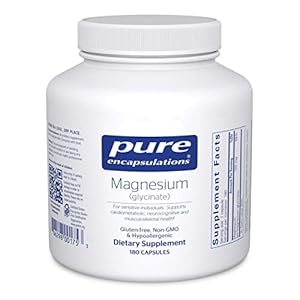 Pure Encapsulations Magnesium (Glycinate) | Supplement to Support Stress Relief, Sleep, Heart Health, Nerves, Muscles, and Metabolism* | 180 Capsules