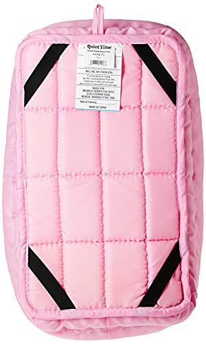 Double Bolster Pet Bed | Pink 18-Inch Dog Bed Ideal For Toy Dog Breeds & Fits 18-Inch Long Dog Crates #TOP2