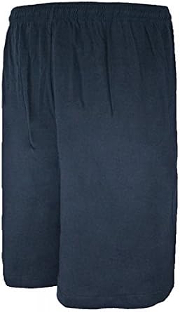 Big and Tall Cotton Jersey Athletic and Lounging Shorts Sizes 2X to 10X in Black, Navy, and Grey