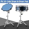 YOUEON Snare Drum Stand with Drum Sticks Holder Lightweight Double Braced Tripod Snare Stand Fit for 10 to 14 Inch Snare Drum/Drum Pad Adjustable Height 14.5 to 23 Inches for Drum Beginners #3
