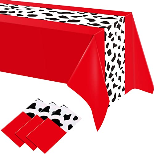 Remagr 54 X 108 Inch Cowboy Tablecloth Cow Table Runner Table Cover Rectangular Table Cloth Birthday Party Decorations And Supplies For Boy Baby Shower Birthday Home Kitchen (Elegant Pattern, 3 Pcs) #TOP14