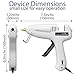 Hot Melt Glue Gun Kit Professional Industrial High Temperature Hot Glue Gun full size with Switch + 15 Glue Sticks Dual 60/100W Fast Heating DIY Crafts Decoration Jewelry Woodworking Glue Gun