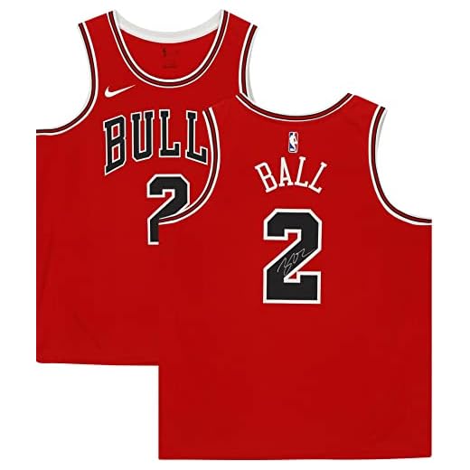 Lonzo Ball Chicago Bulls Autographed Red Nike Swingman Jersey - Autographed NBA Jerseys