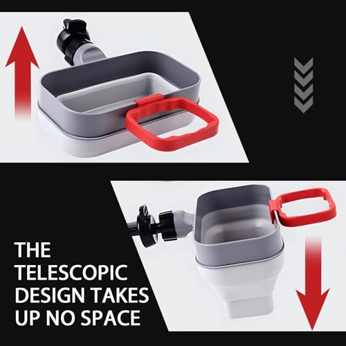 2-in-1 French Fries Sauce Holder, Car Sauce Dipping Clip, Air Conditioner Vent Multi-function Mobile Phone Coin Key Storage Holder, Portable Modification Accessories, for Cars (Gray & Red) - Thumbnail 5