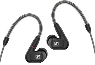 Sennheiser IE 300 In-Ear Audiophile Headphones - Sound Isolating with XWB Transducers for Balanced Sound, Detachable Cable with Flexible Ear Hooks, 2-Year Warranty (Black)