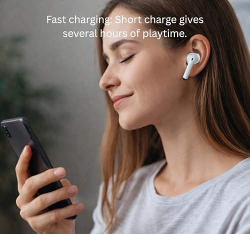 Image of Bluetooth Nord Buds 3R for OnePlus with 54H Total Playtime, 12.4mm Drivers, 3D Spatial Audio, Dual Device Pairing, AI 2-Mic Clear Calls, 47ms Low Latency (White)