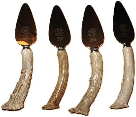 Crown handled set of 4 cheese spreaders