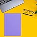 Konper Classic Padfolio/Junior Portfolio Folder Case, Business A5 Leather Organizer Binder for Men Women, A5 Writing Pad Included, Purple.
