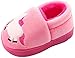LACOFIA Jungen Winter Hausschuhe Kinder Warm Plüsch Pantoffel Karikatur Haus Winterschuhe, Rosa, 21/22 EU (Herstellergröße: 14/15)