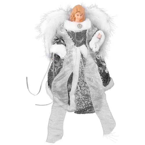 Operitacx Wohnkultur Weihnachtsengel-Baumspitze Engelsfigur Baumkrone...