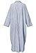 Women's Fashion Striped Straight Long Temperament Plus Cardigan Dress, Loose Fit，Suitable for All Seasons (Blue,Medium)