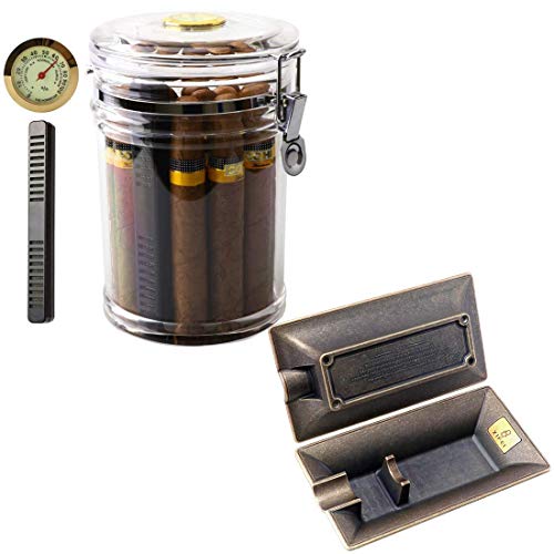 Xifei Acrylic Humidor Jar And Fashion Vintage Cigar Ashtray #TOP15