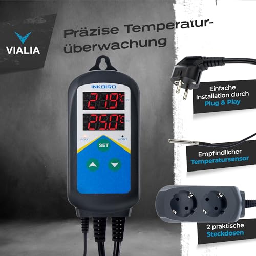 VIALIA Frostschutz Heizkabel mit Thermostat, für Teiche, Wärmekabel gegen Frost, wasserdicht – Bild 4