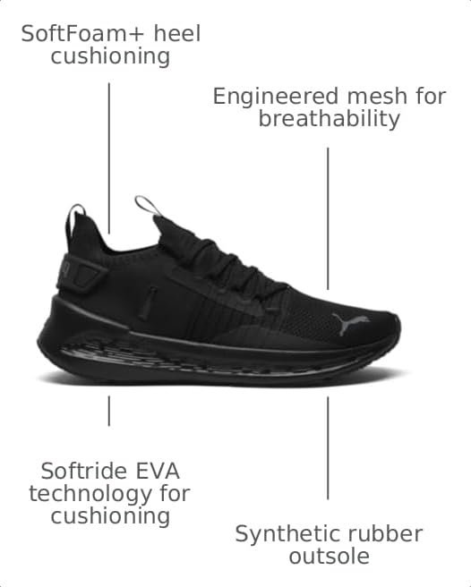 Image of Puma Mens Softride Symmetry Fuzion Running Shoes