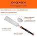 JORGENSEN Japanese Pull Saw, 10 Inch Pro Double Edge Hand Saw - SK5 Flexible Replaceable Blade, 7-12 & 18 TPI Flush Cut Blade, Japanese Handsaw for Hardwood & Softwood Woodworking, Wood Trim
