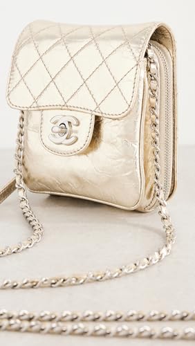 Louis Vuitton Women's Pre-Loved Chanel Matelasse Leather Chain Wallet, Gray/Silver, One Size4