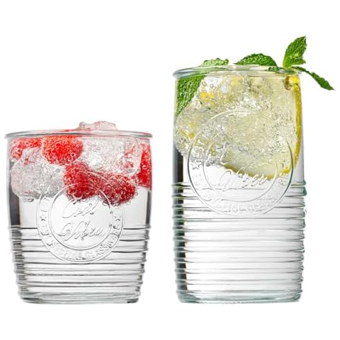 Le'raze Set of 8 Mason Glasses Cover