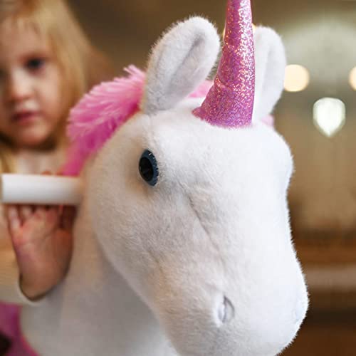 image for WondeRides Ride on Unicorn Toy Pony Cycle Rocking Horse Pink Unicorn, 