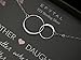 EFYTAL Gifts for Mom and Daughter, Sterling Silver Infinity Mother's Day Gift, 2 Interlocking Circles Necklace
